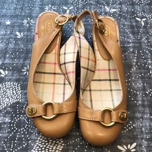 Coach Nude Block Heels 6